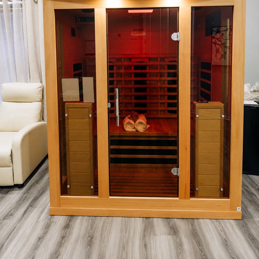 Infrared sauna suite