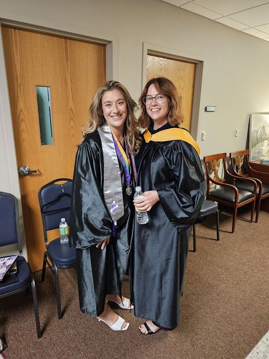 Mari and Sami at graduation